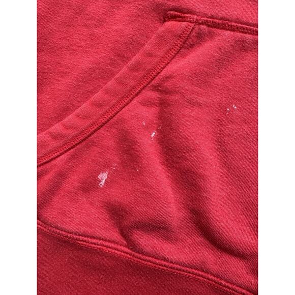 Champion Mens University Of Maryland Terps XL Red Embroidered Logo Hoodie - Picture 7 of 13